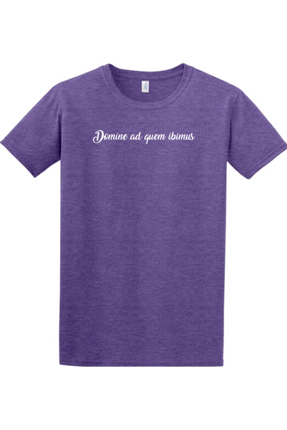 Domine Ad Quem Ibimus T-shirt - script