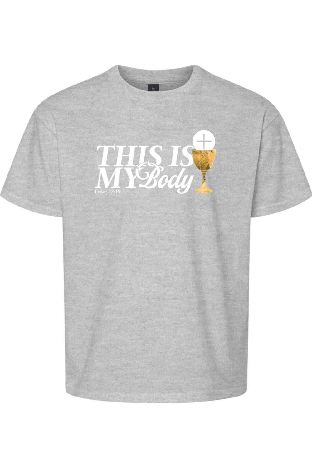 This is My Body, Chalice - Luke 22:19 T-shirt - youth