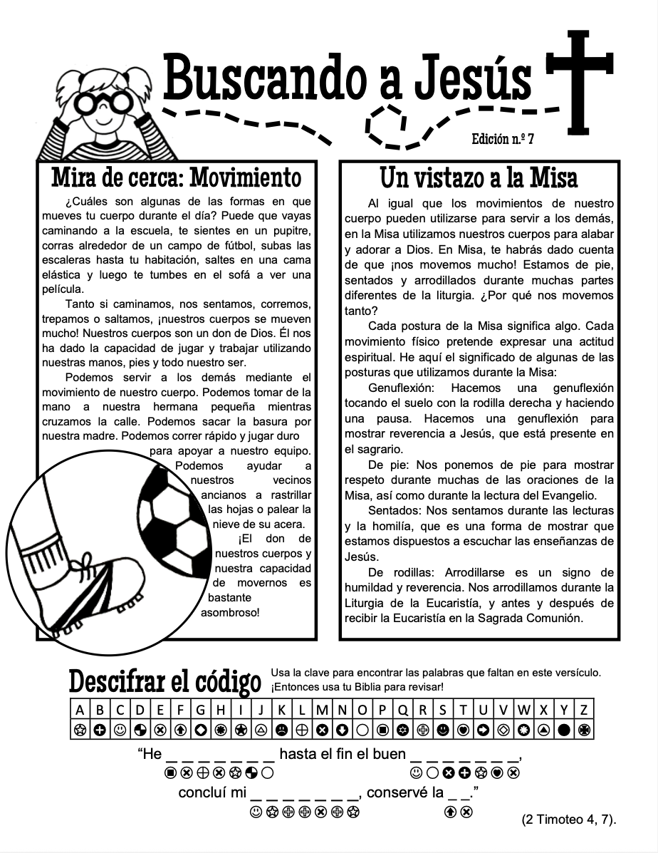 Looking for Jesus 8 – Movement: Children’s Bulletin (Spanish) – Digital Download