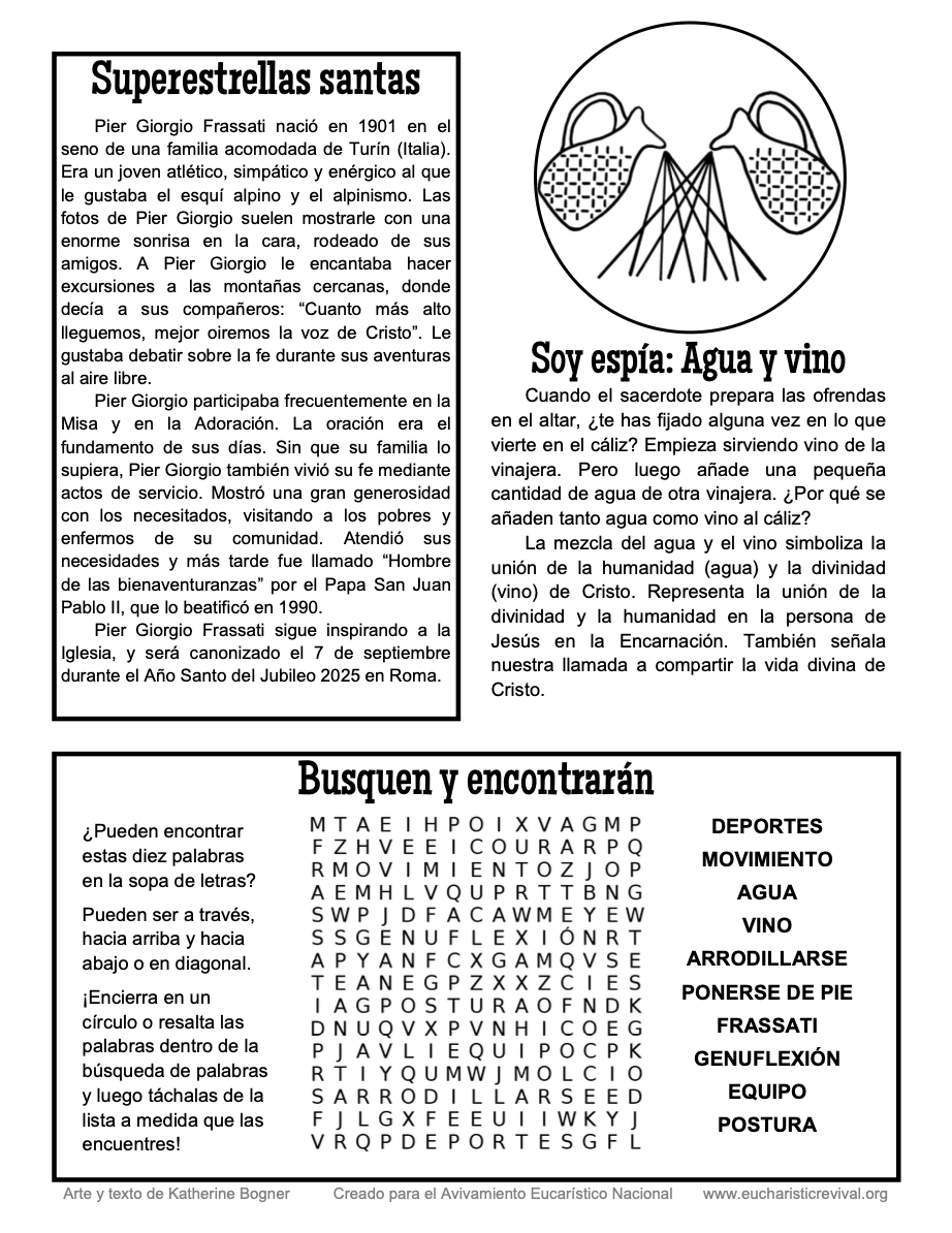 Looking for Jesus 8 – Movement: Children’s Bulletin (Spanish) – Digital Download