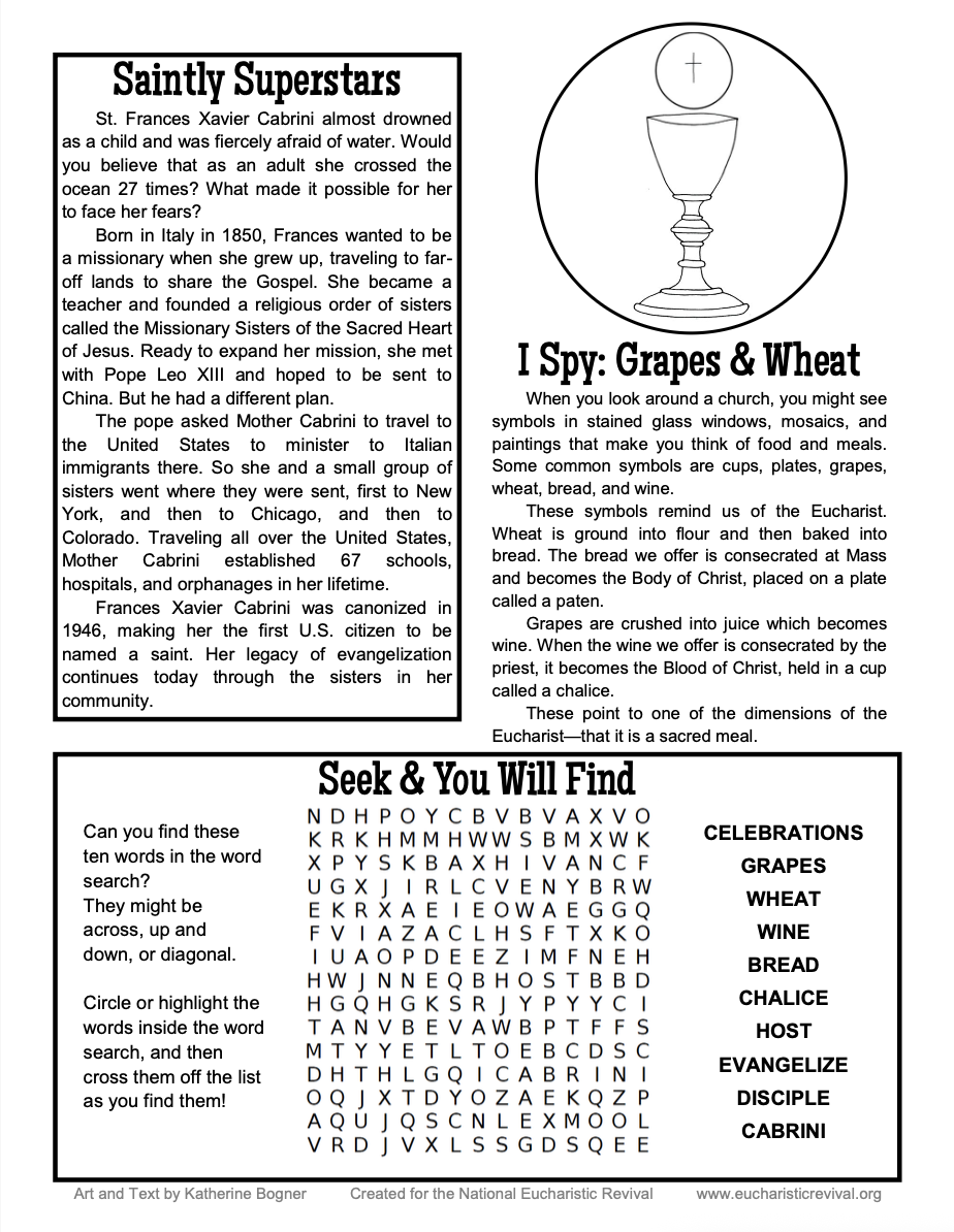Looking for Jesus 6 – Meal: Children’s Bulletin (English) – Digital Download