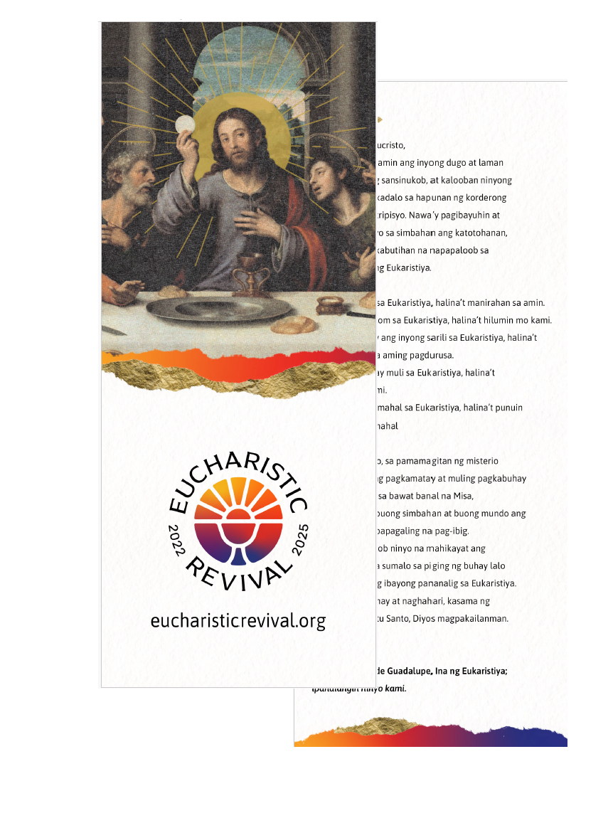Prayer Card (Digital) - Filipino – Eucharistic Revival