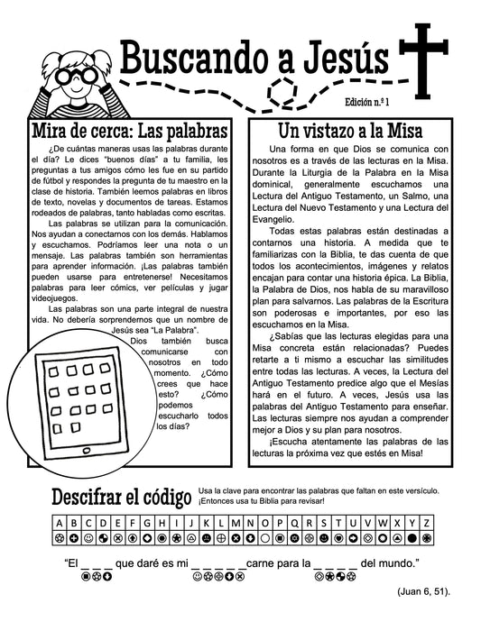 Looking for Jesus – Words: Children’s Bulletin (Spanish)- Digital Download