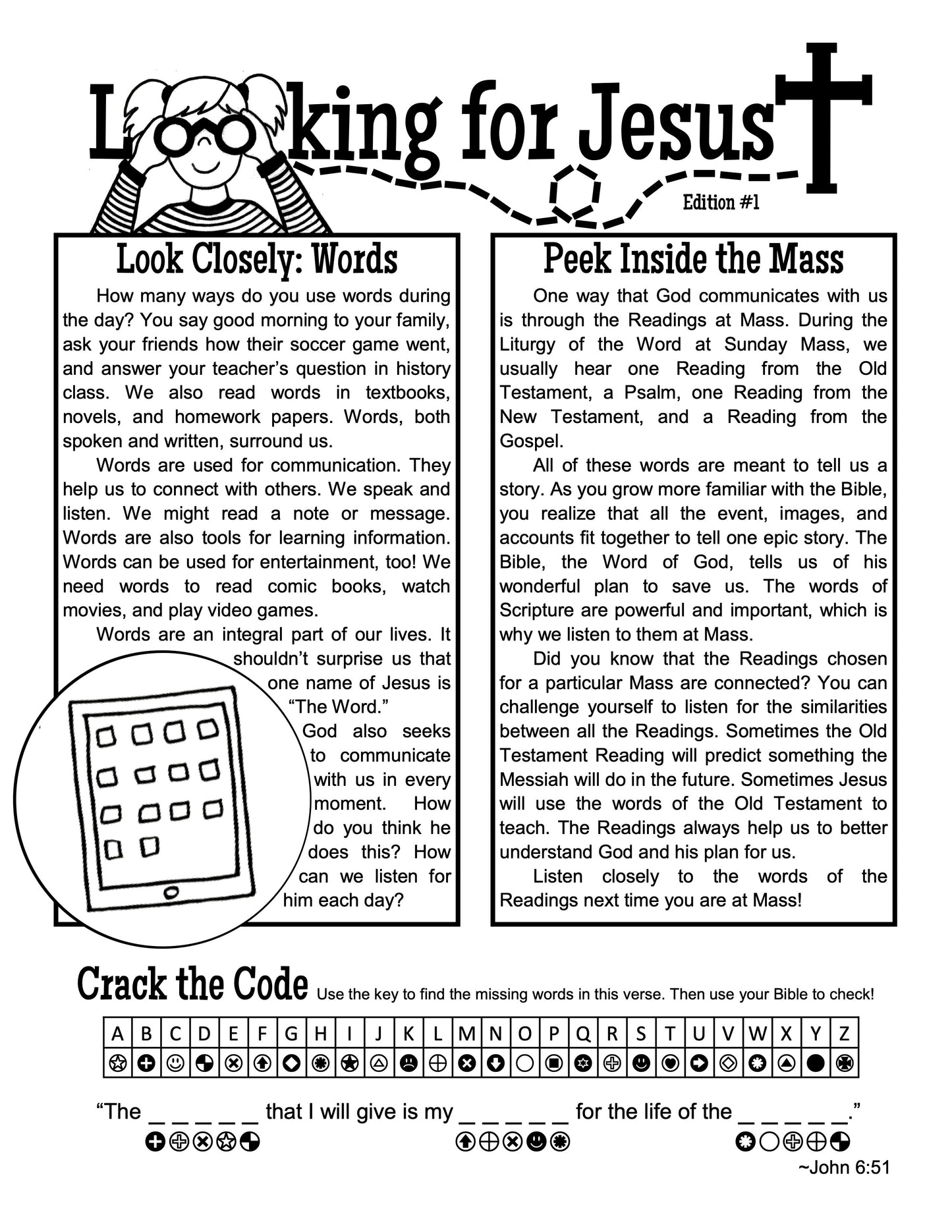 Looking for Jesus – Words: Children’s Bulletin (English)- Digital Download