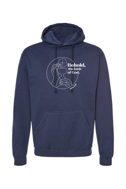 Behold, the Lamb of God - John 1:29 Hooded Sweatshirt