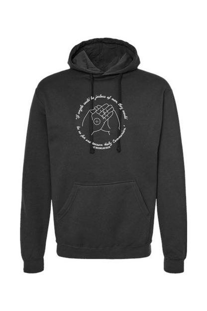 If Angels Could Be Jealous - St. Maximilian Kolbe Hooded Sweatshirt