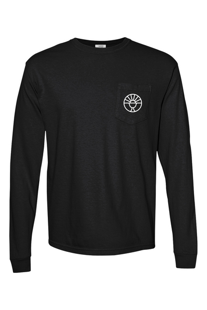 White Logo Longsleeve Pocket T-shirt