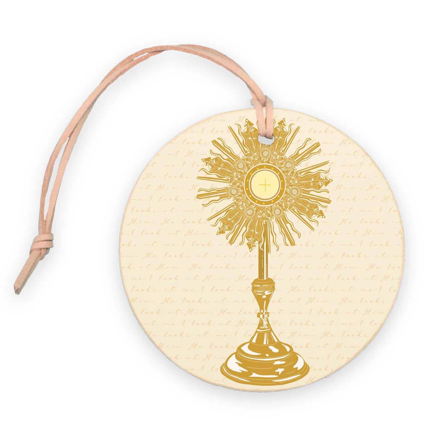 Monstrance 4" Round Ornament-0