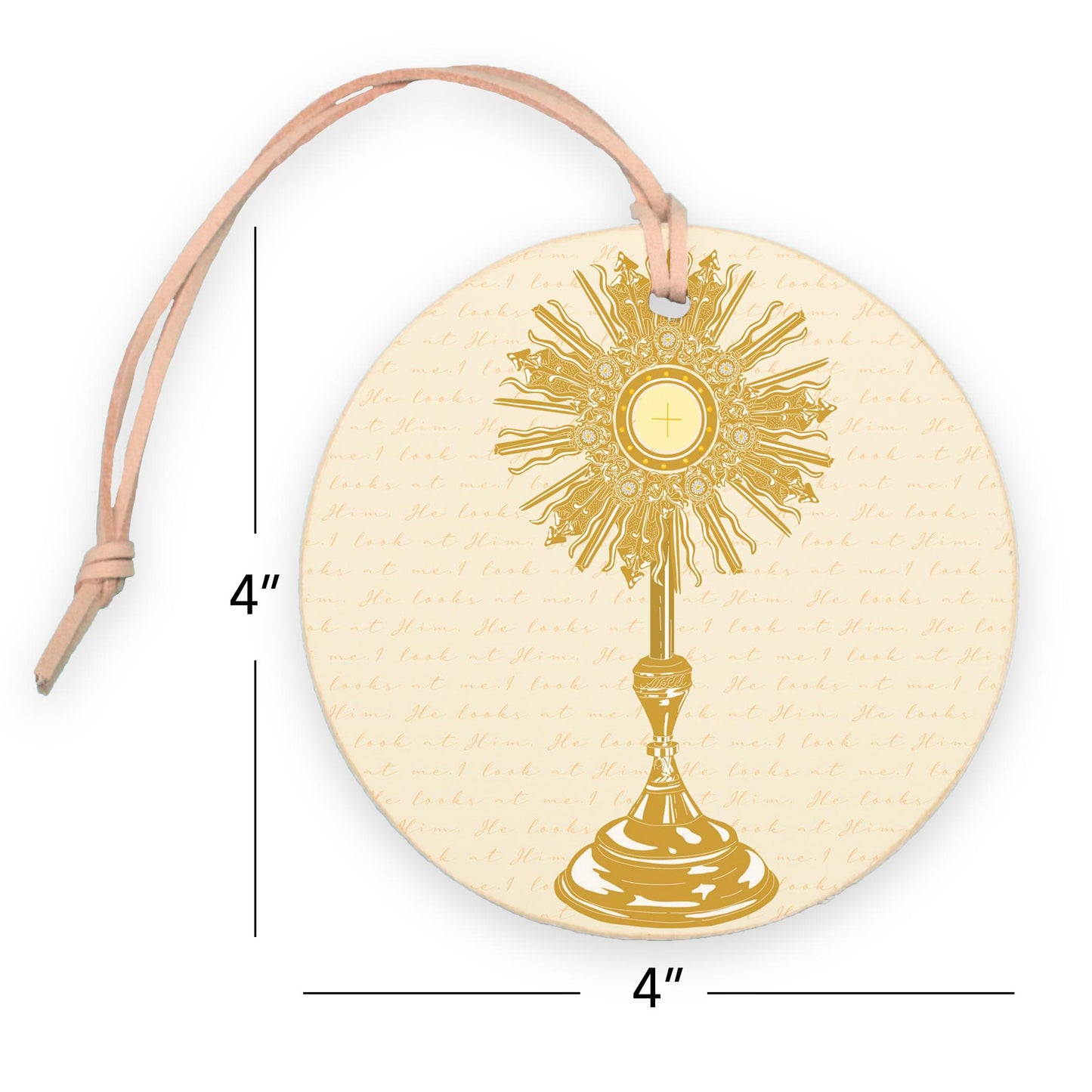 Monstrance 4" Round Ornament-7