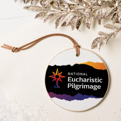 National Eucharistic Pilgrimage 4" Round Ornament-5