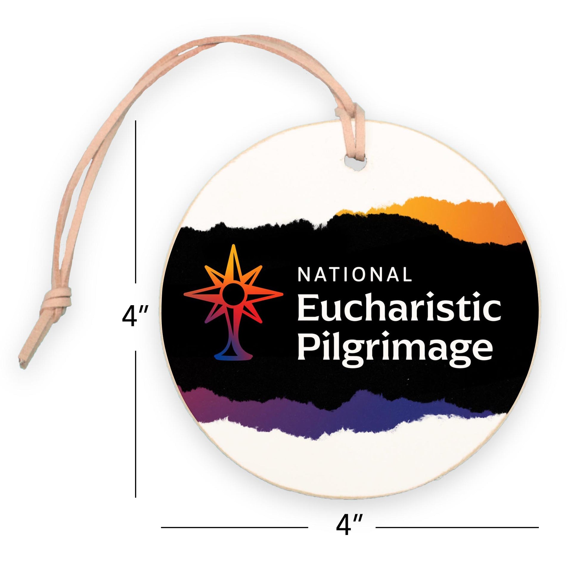 National Eucharistic Pilgrimage 4" Round Ornament-7