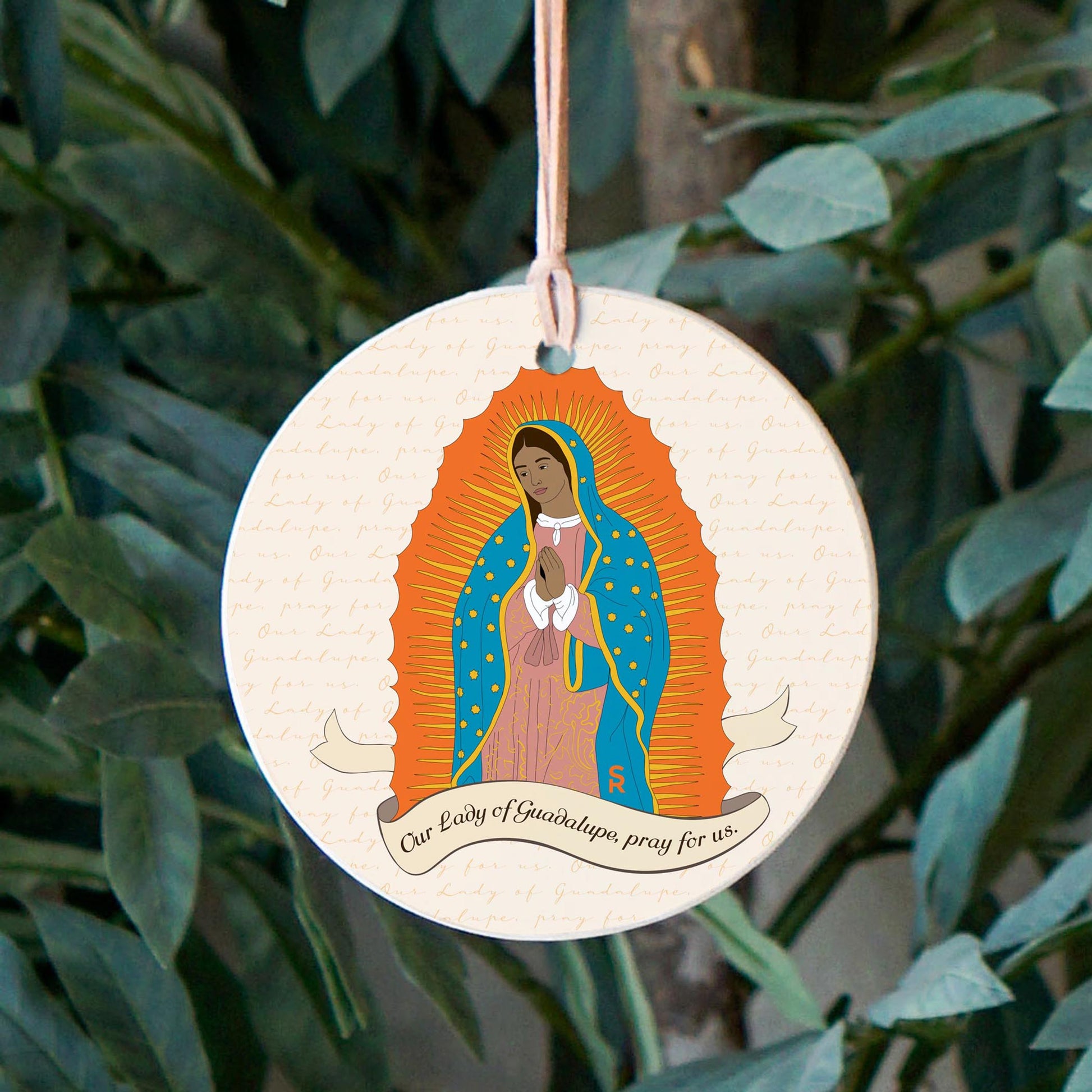 Our Lady of Guadalupe 4" Round Ornament-2