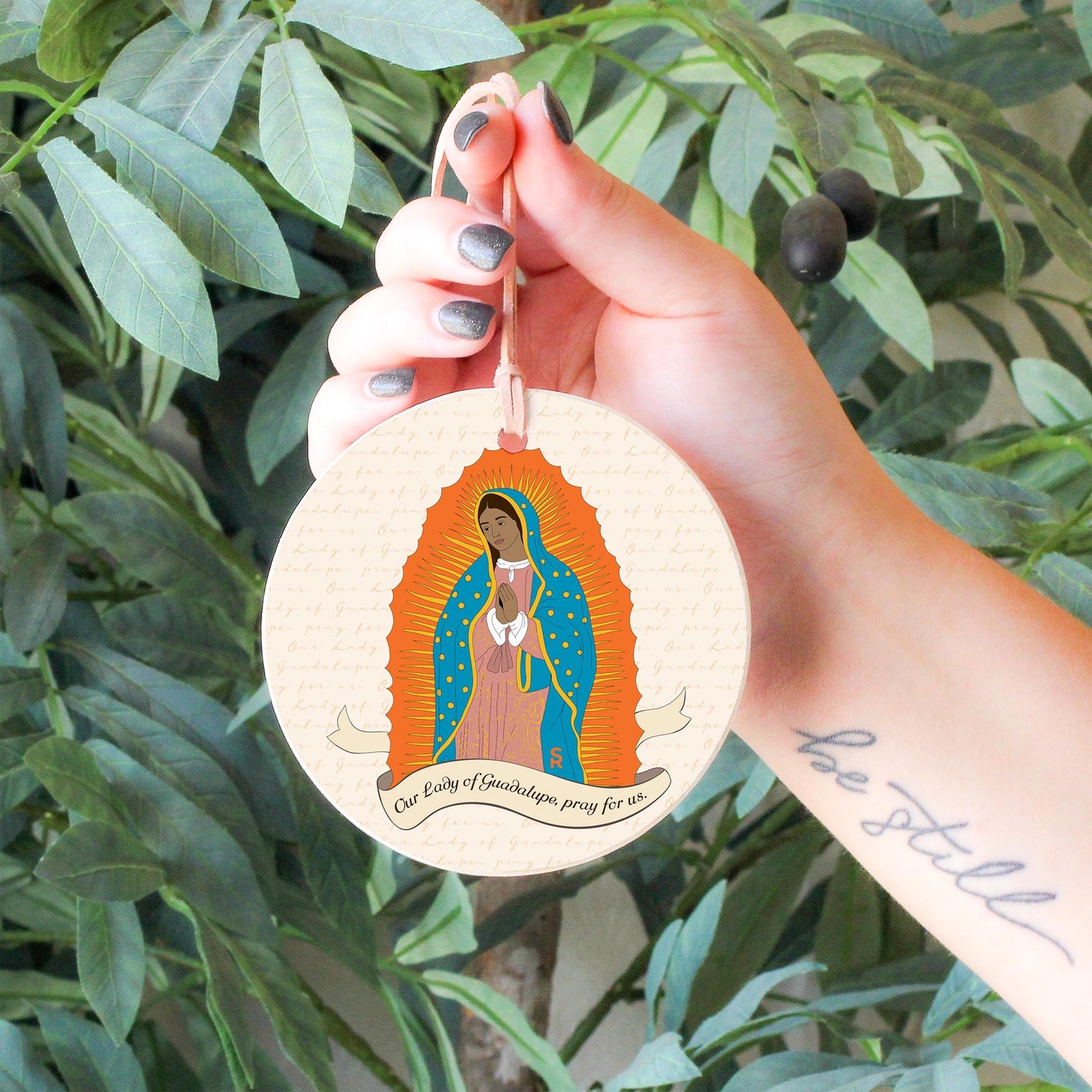 Our Lady of Guadalupe 4" Round Ornament-6