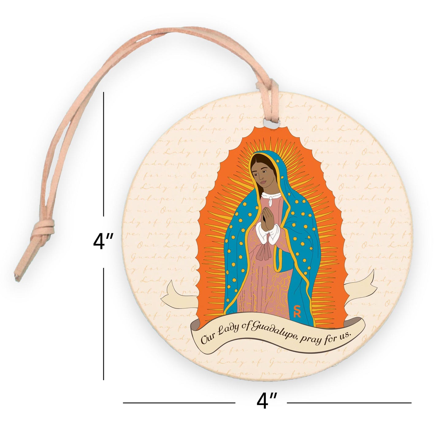 Our Lady of Guadalupe 4" Round Ornament-7