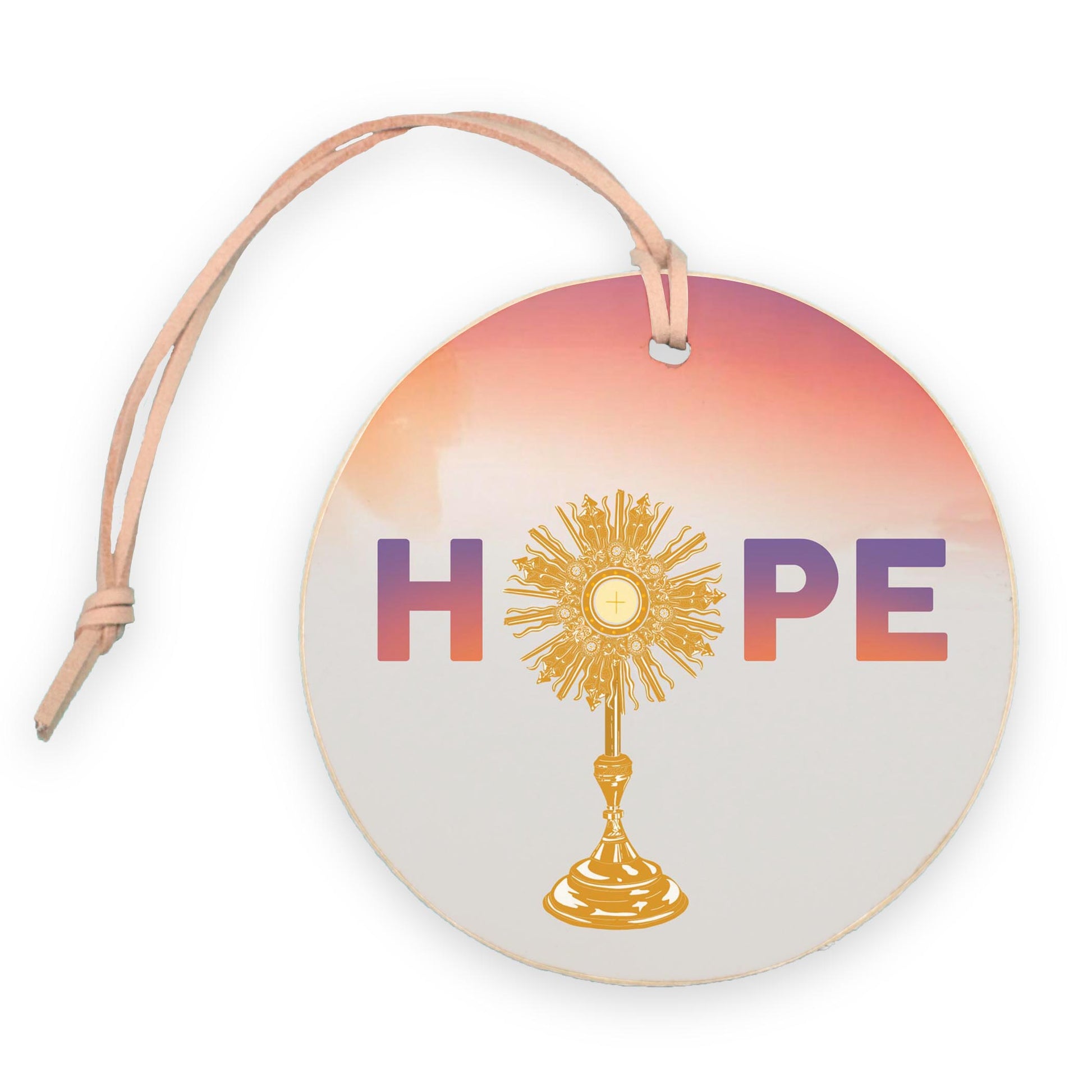 HOPE Monstrance 4" Round Ornament-0