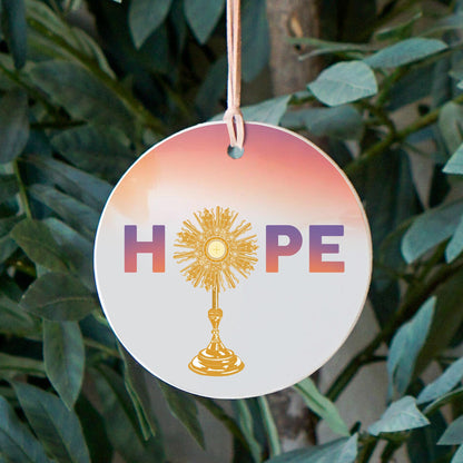 HOPE Monstrance 4" Round Ornament-2