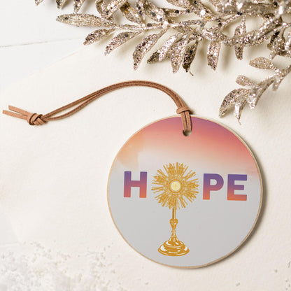 HOPE Monstrance 4" Round Ornament-5