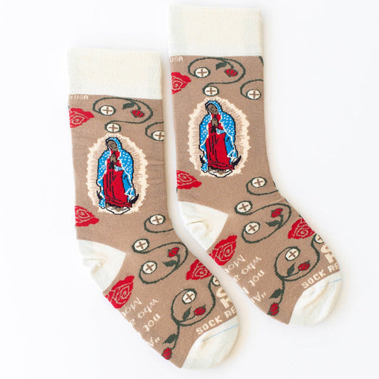 Our Lady of Guadalupe & The Eucharist Adult Socks