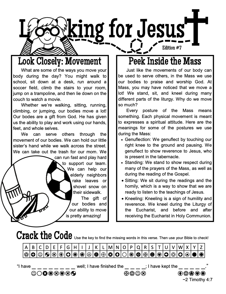 Looking for Jesus 8 – Movement: Children’s Bulletin (English) – Digital Download