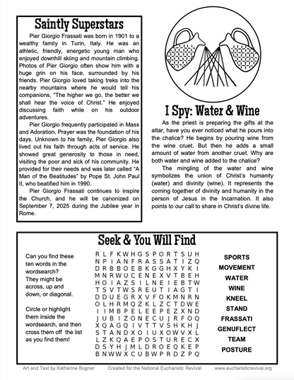 Looking for Jesus 8 – Movement: Children’s Bulletin (English) – Digital Download