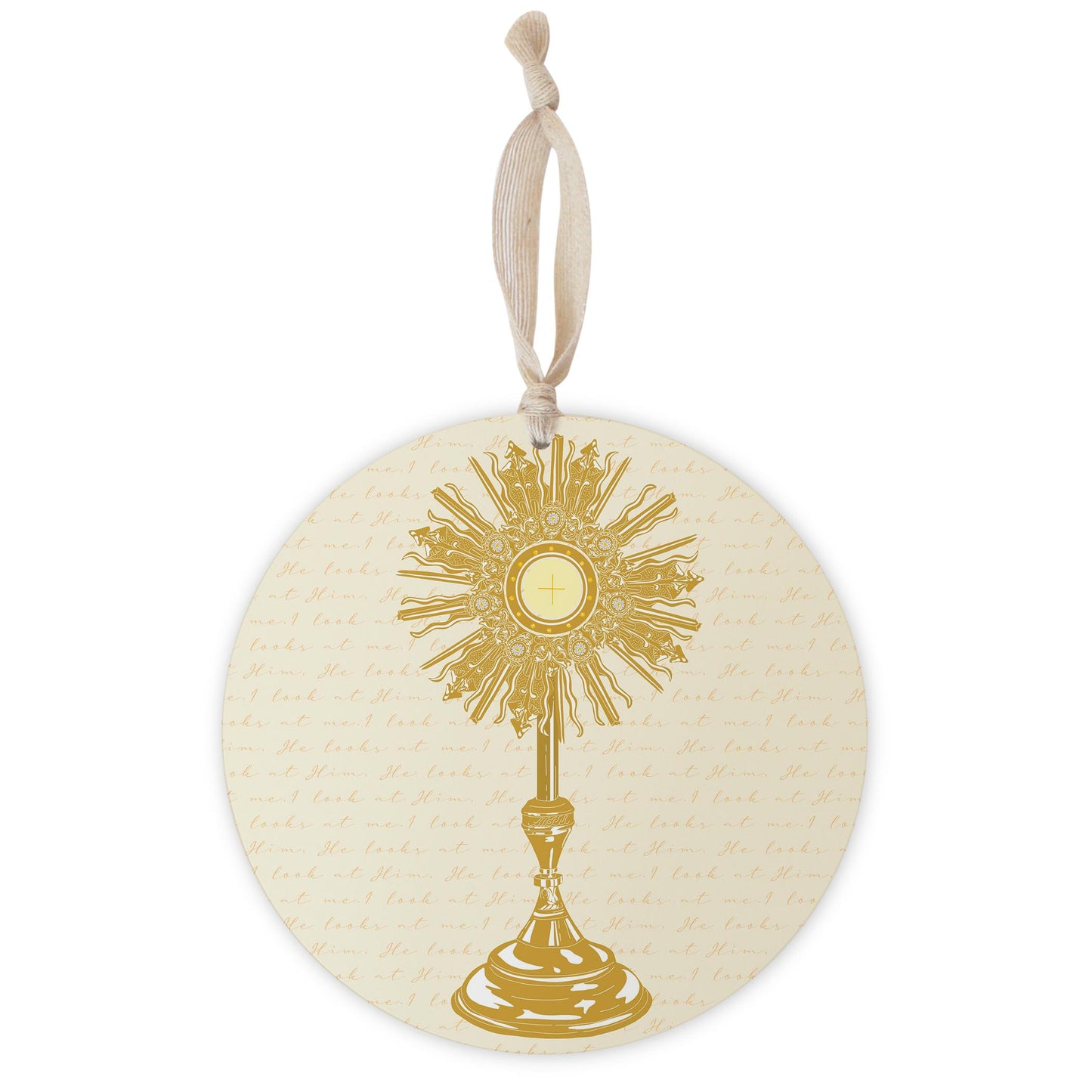 Monstrance 8" Hanging Sign-0