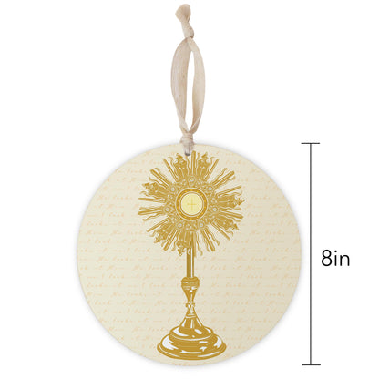 Monstrance 8" Hanging Sign-1