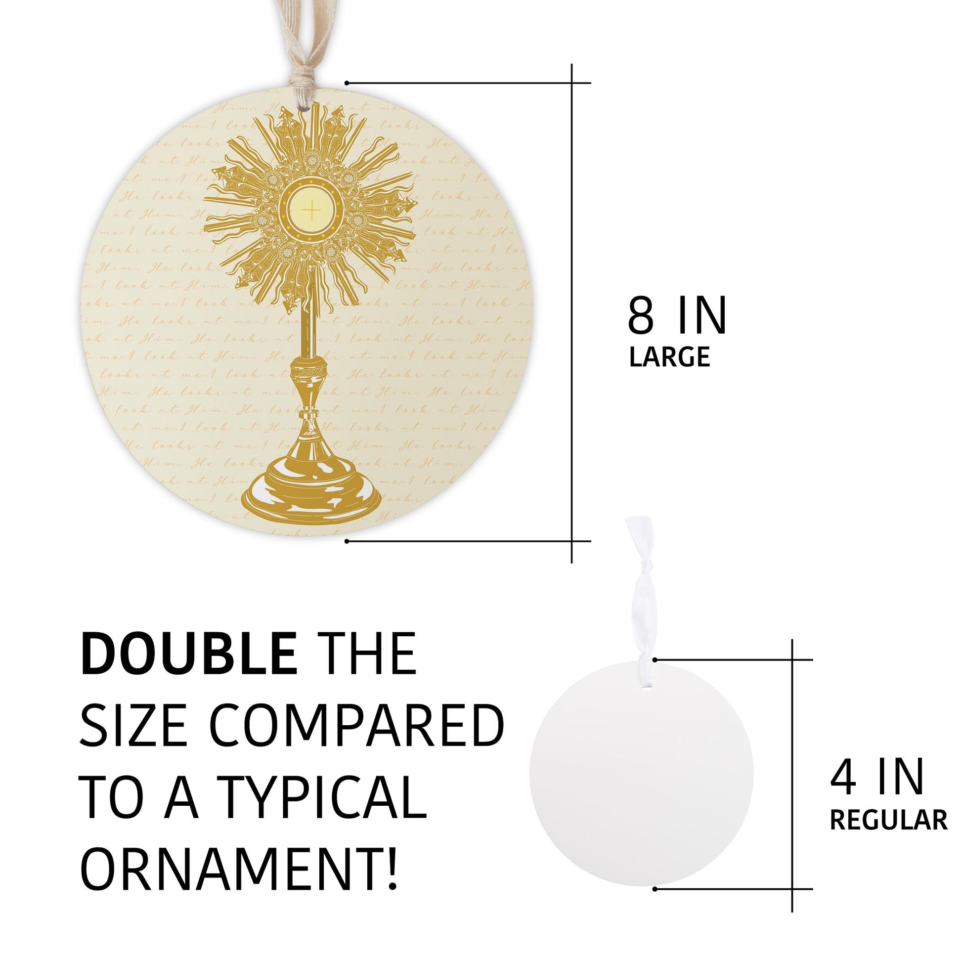 Monstrance 8" Hanging Sign-5