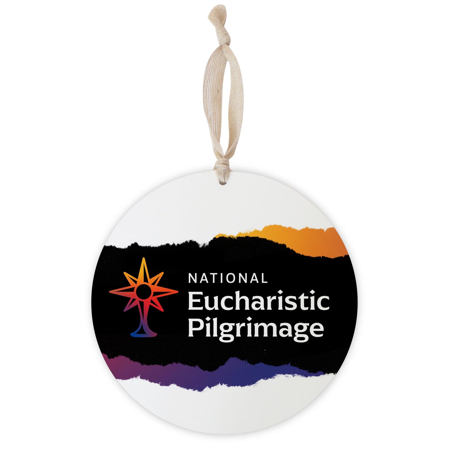 National Eucharistic Pilgrimage 8" Hanging Sign-0