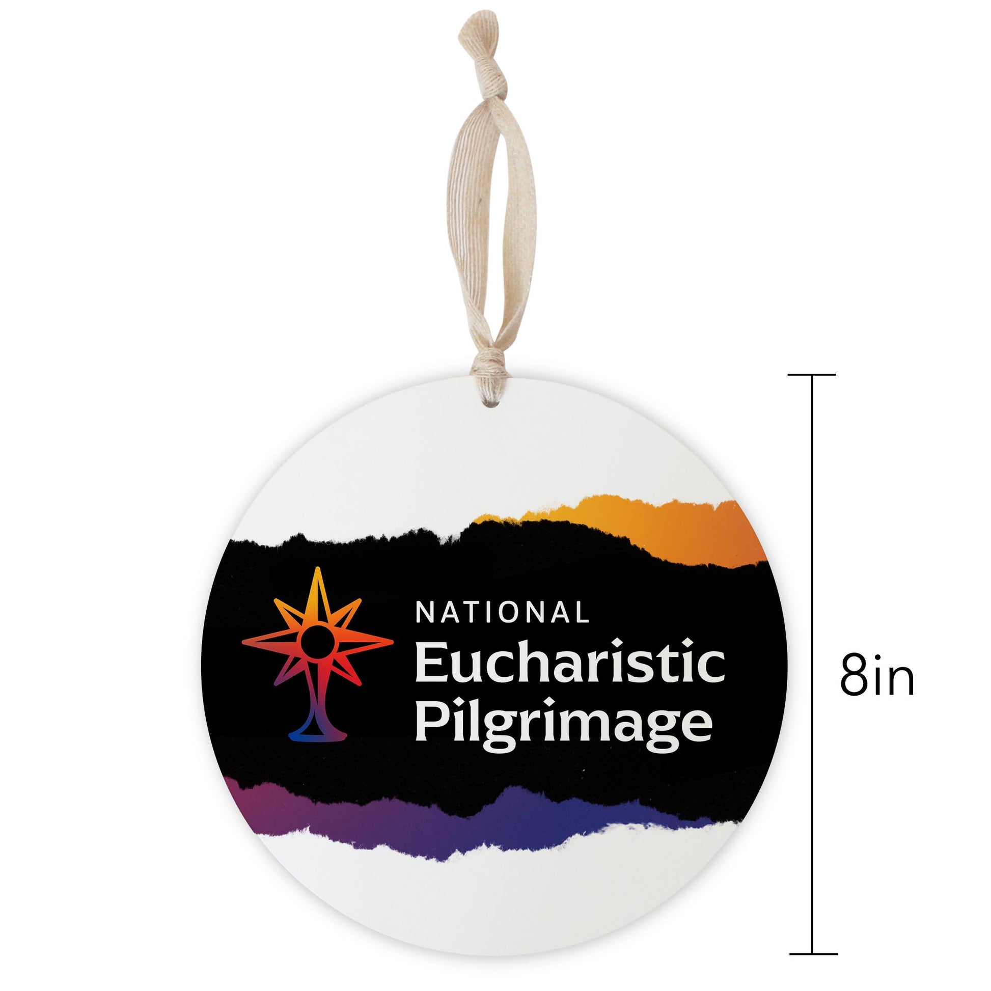 National Eucharistic Pilgrimage 8" Hanging Sign-1