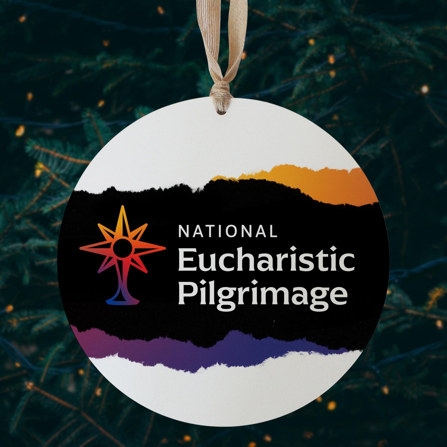 National Eucharistic Pilgrimage 8" Hanging Sign-2