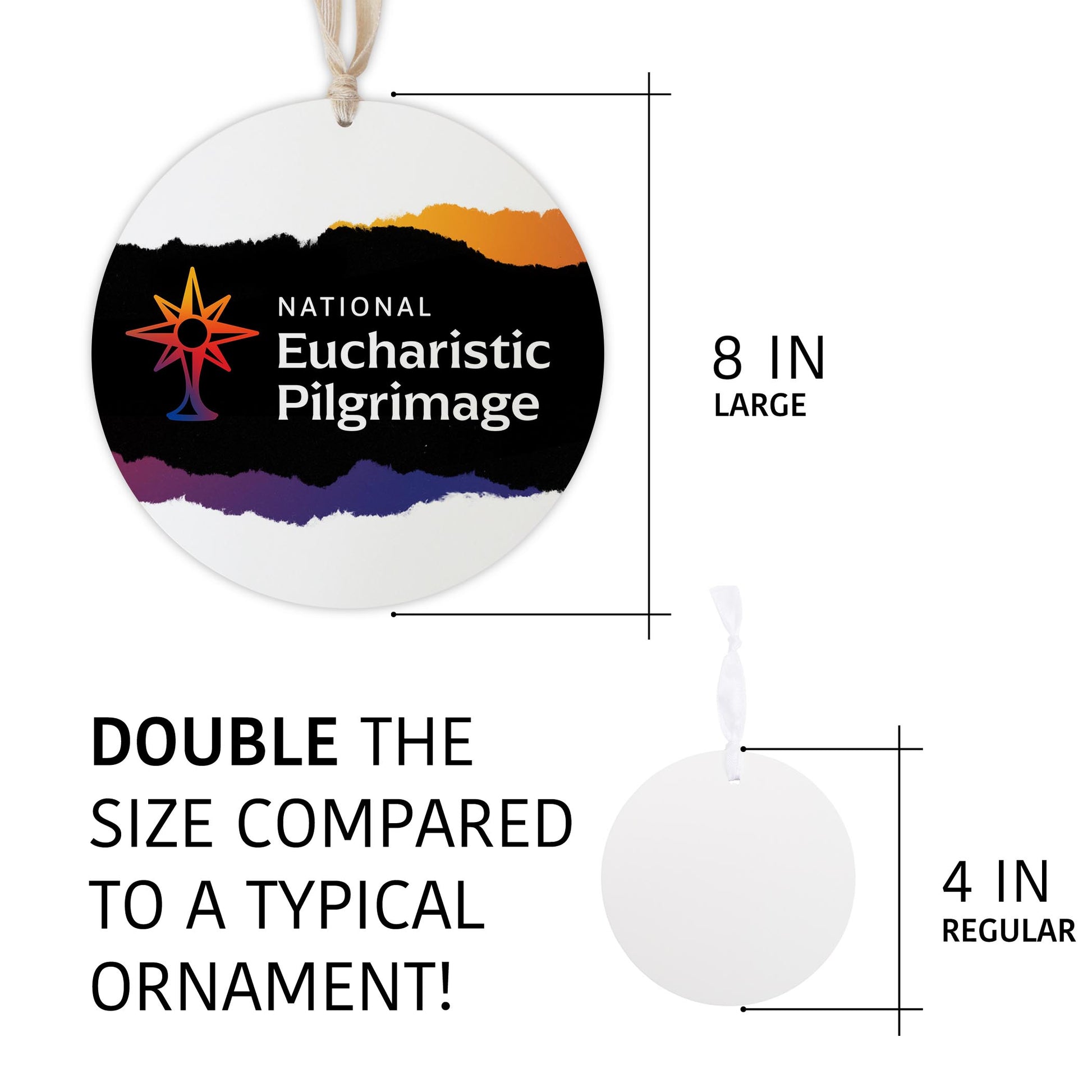 National Eucharistic Pilgrimage 8" Hanging Sign-5