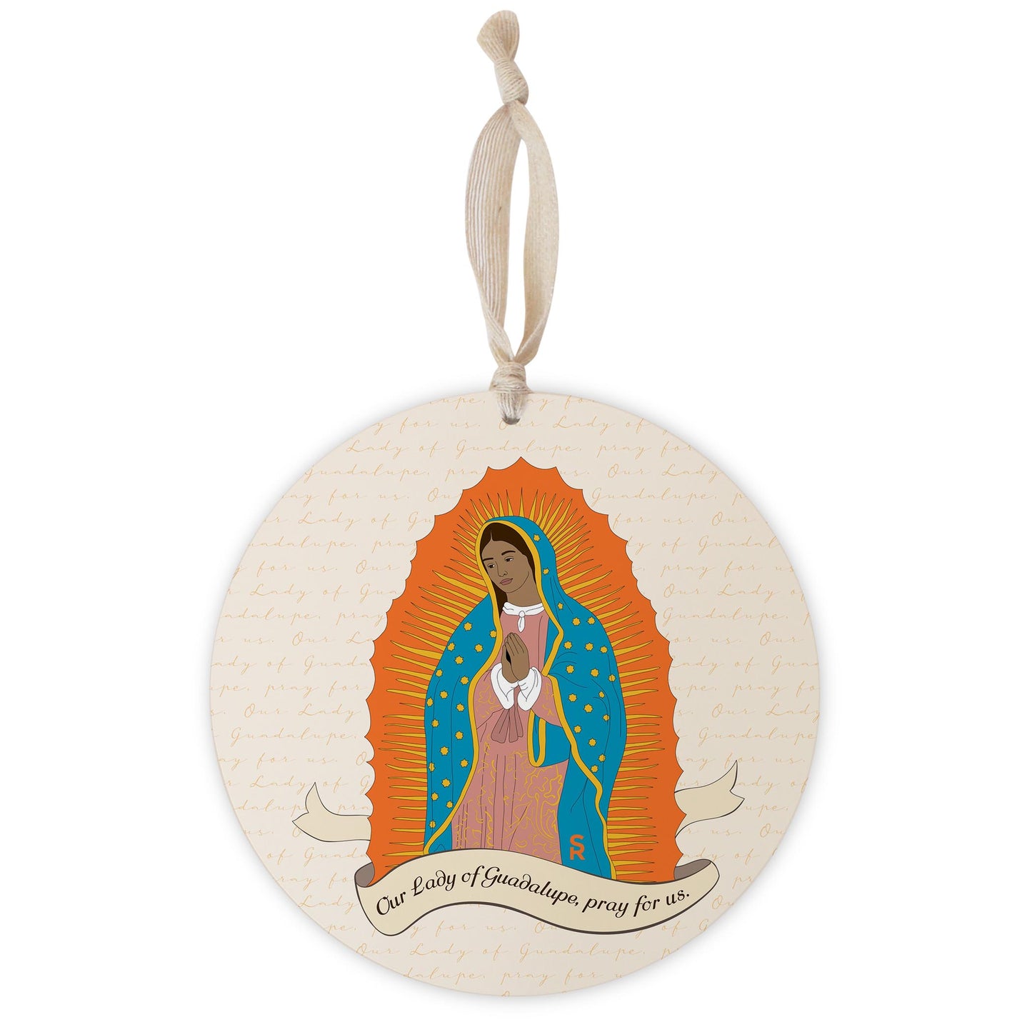 Our Lady of Guadalupe 8" Hanging Sign-0