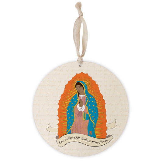 Our Lady of Guadalupe 8" Hanging Sign-0