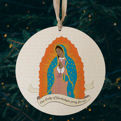 Our Lady of Guadalupe 8" Hanging Sign-2