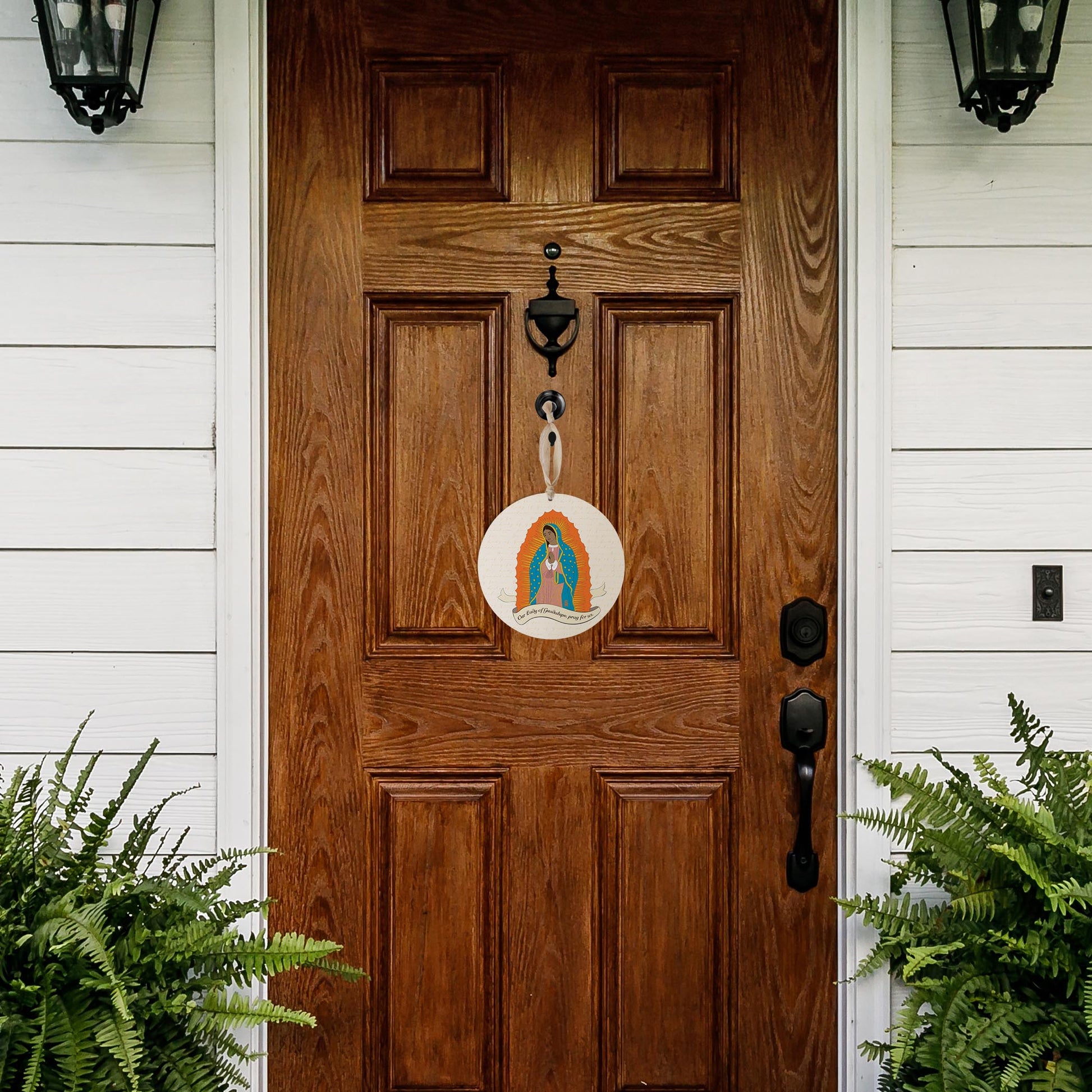 Our Lady of Guadalupe 8" Hanging Sign-4