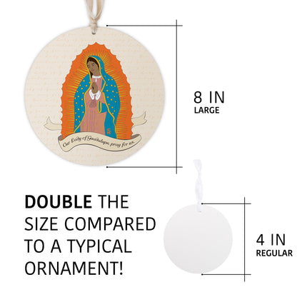 Our Lady of Guadalupe 8" Hanging Sign-5