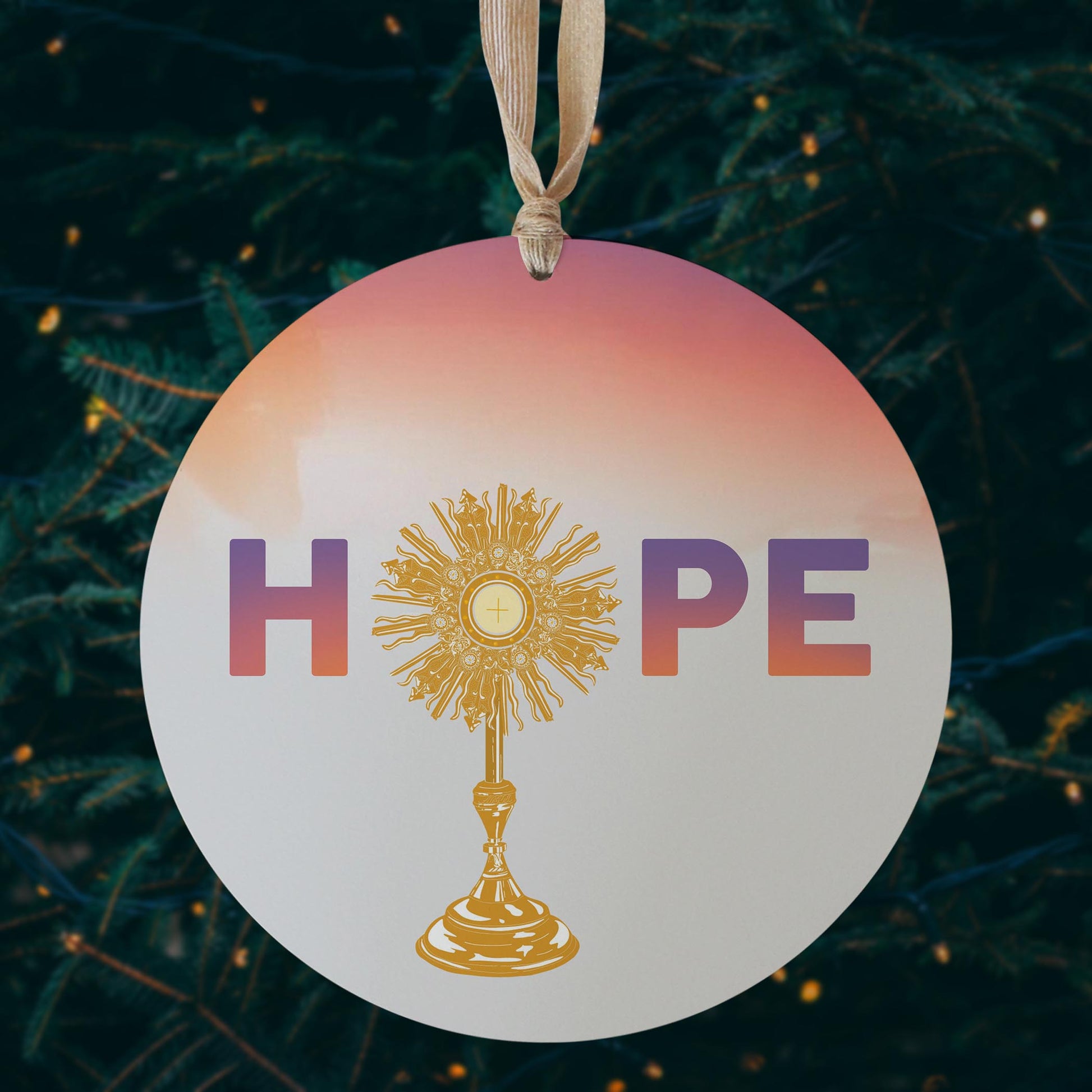 HOPE Monstrance 8" Hanging Sign-2