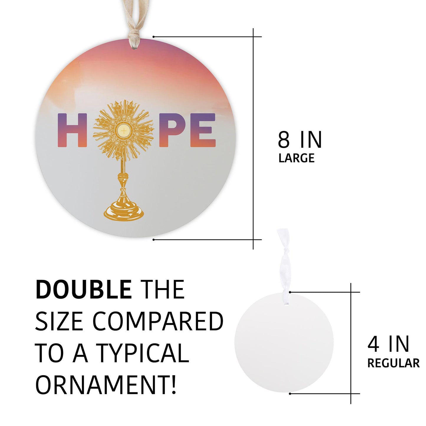 HOPE Monstrance 8" Hanging Sign-5