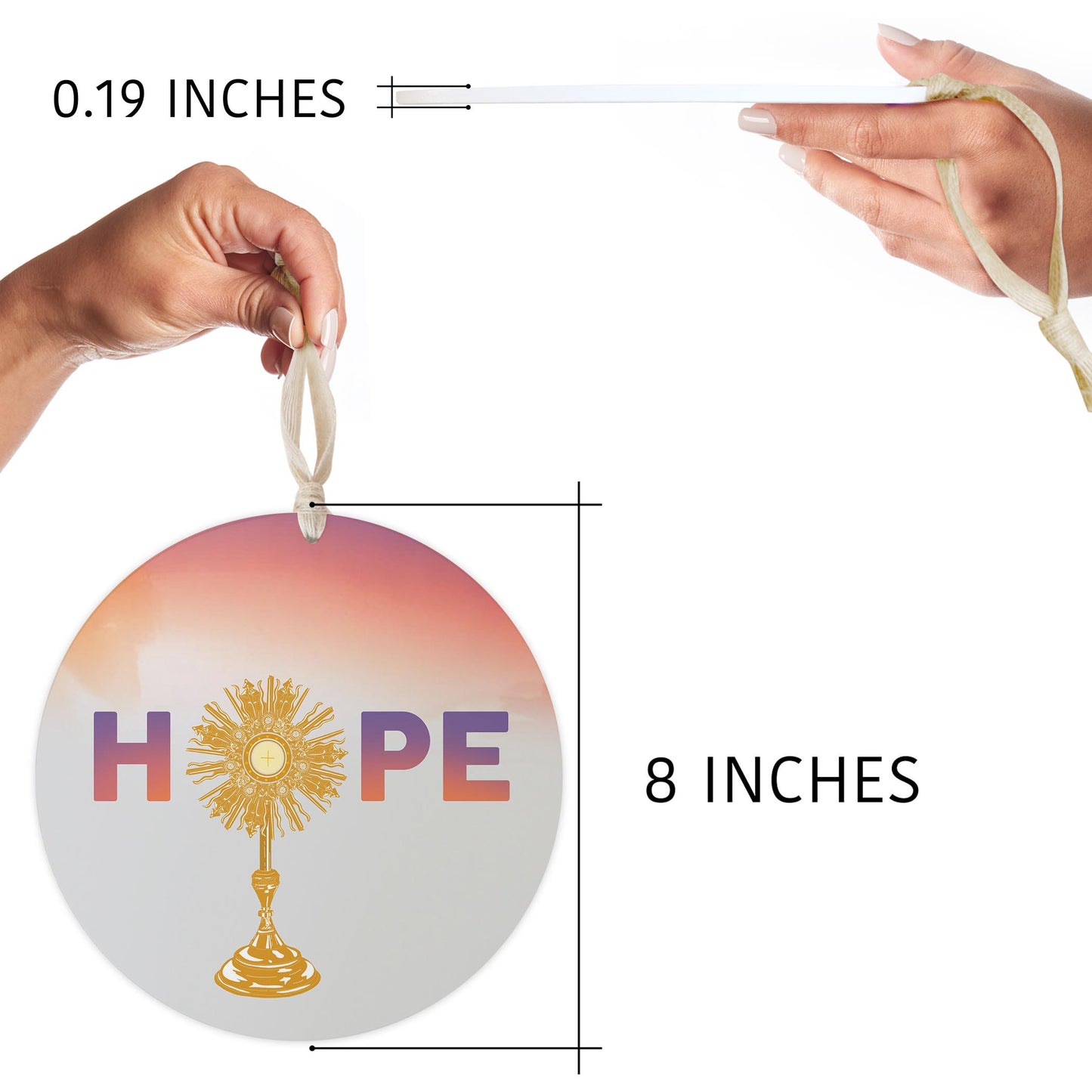 HOPE Monstrance 8" Hanging Sign-6