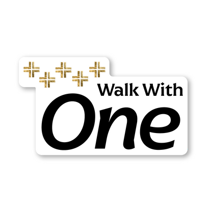 Walk With One - Classic Sticker