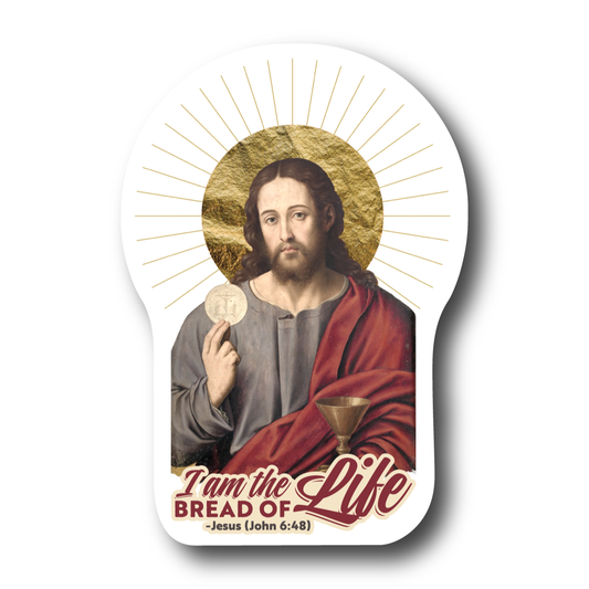 I am the Bread of Life, Jesus - John 6:48 Sticker 10-pack